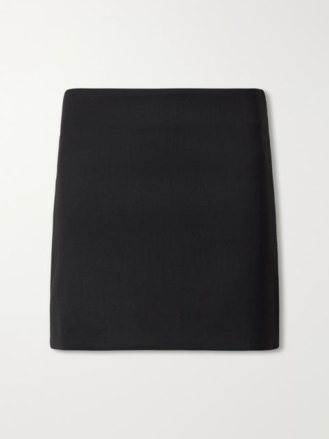 ALMADA LABEL Cille darted twill mini skirt Black