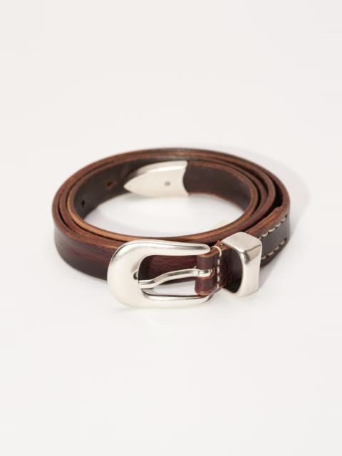 Belt 2 cm Brown Leather