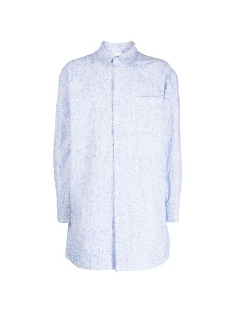 doublet texture-effect cotton shirt