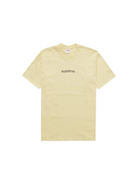 Supreme Supreme Classic Logo Tee Pale Yellow