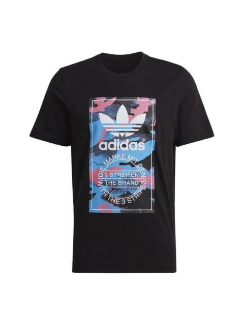 adidas adidas originals Graphic Camo T-shirt 'Black' HK5157