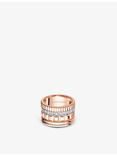 Boucheron Quatre Radiant Edition rose-gold and 0.51ct diamond ring