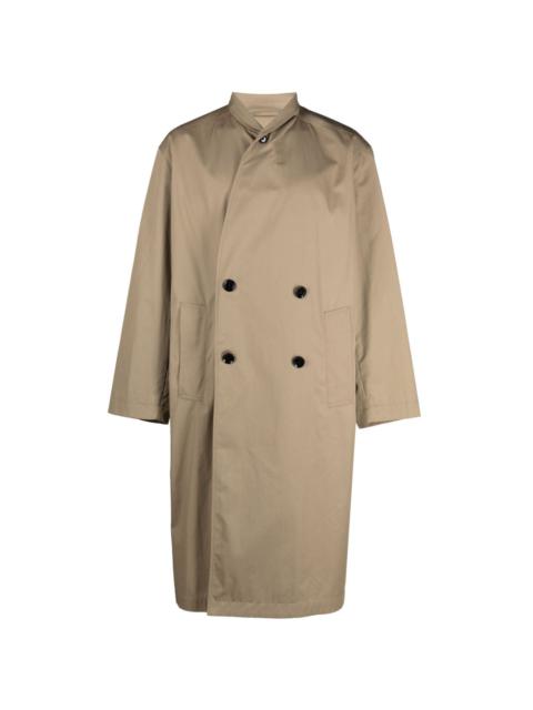 Lemaire double-breasted cotton trench coat