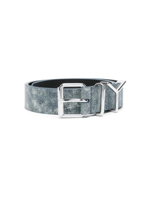 Y/Project Y distressed leather belt