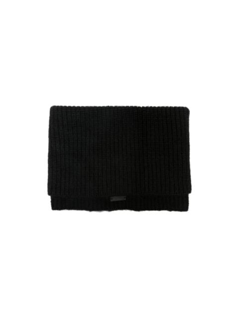 SAINT LAURENT ribbed-knit ribbed scarf
