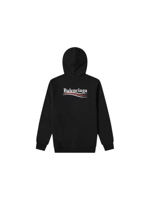 BALENCIAGA Balenciaga Political Campaign Logo Hoodie Black