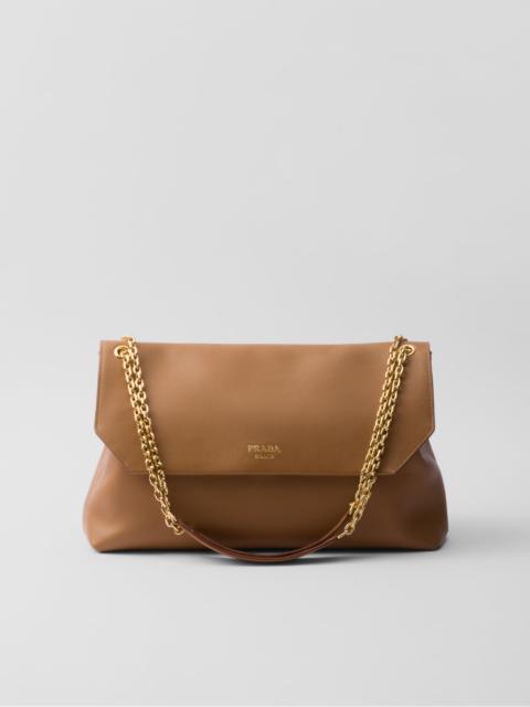 Large leather shoulder bag