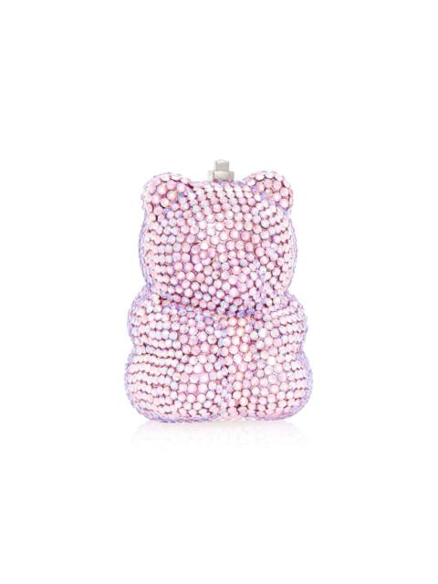 JUDITH LEIBER Mini Gummy Bear Crystal Clutch pink