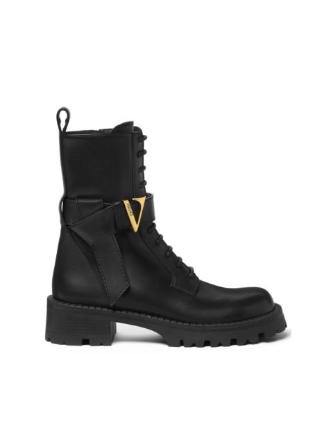 VERSACE lace-up ankle boots