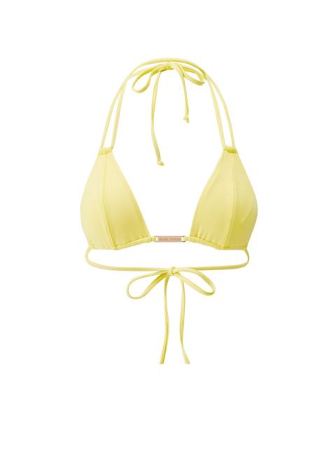 MELISSA ODABASH GIRONA YELLOW BIKINI TOP