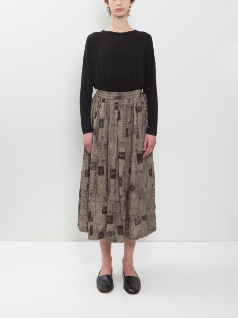 pas de calais Romantic Travel Print Skirt