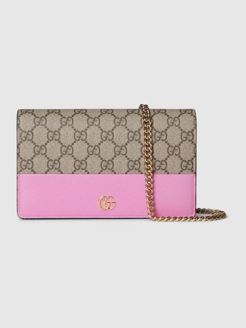 GUCCI GG Marmont bi-color wallet on chain