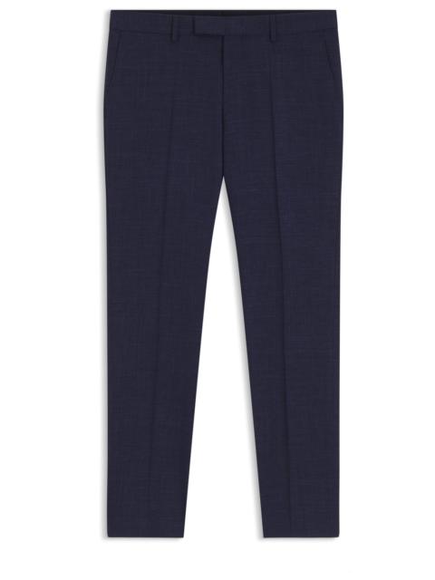 BOSS SLIM-FIT PANTS IN MELANGE STRETCH FABRIC