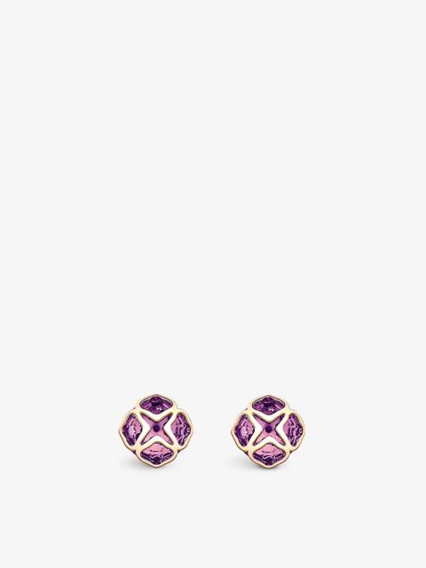 Chopard IMPERIALE 18ct rose-gold and amethyst earrings