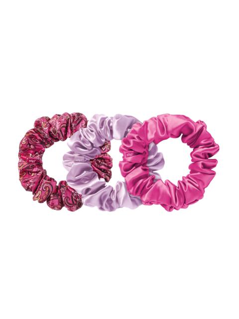A+O X SLIP SILK LARGE SCRUNCHIE SET