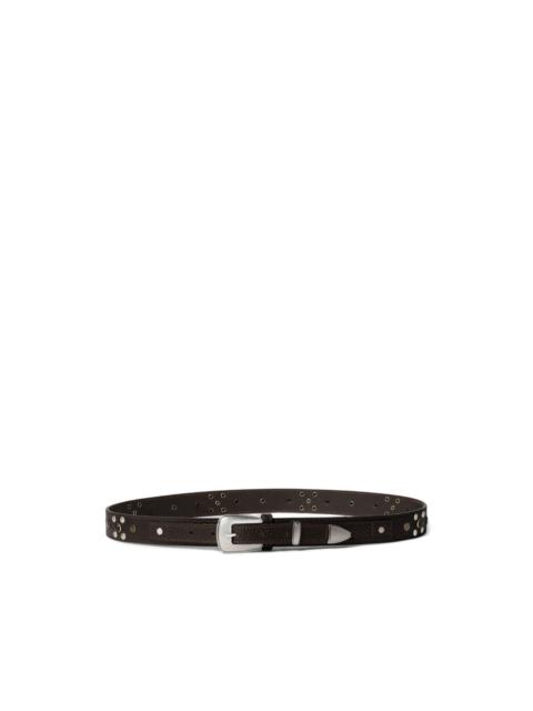 Lemaire studded buckle belt