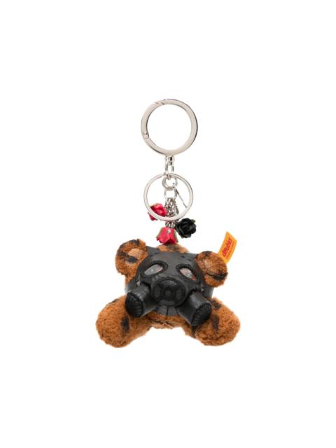 doublet bear-motif gas-mask keyring