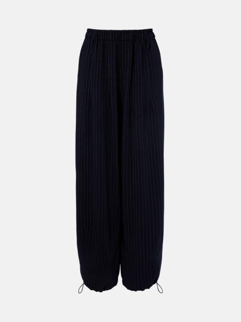 The Frankie Shop Oakdale pinstripe wide-leg pants