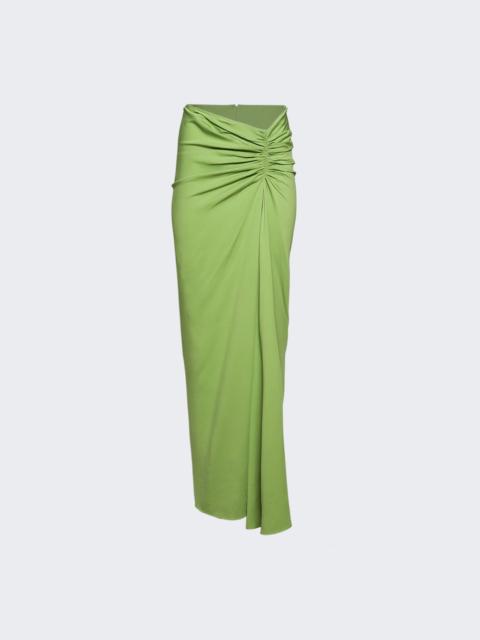 CHRISTOPHER ESBER Side Ruched Skirt Fresh Lime