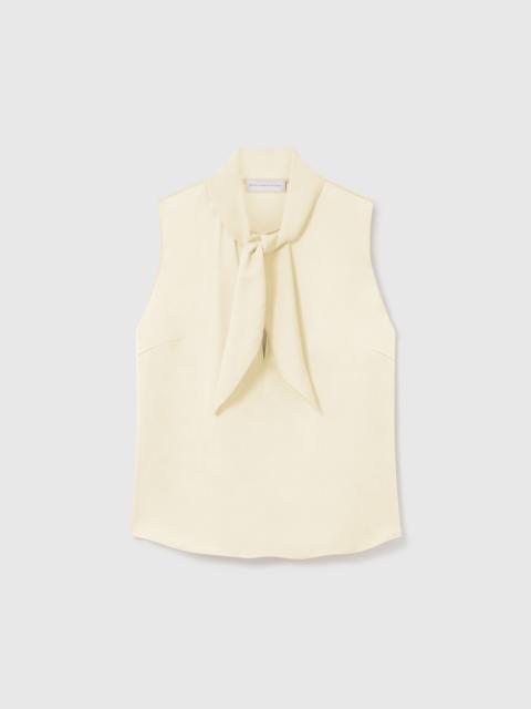 Stella McCartney Tie-Neck Sleeveless Satin Top