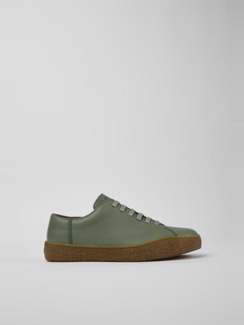 CAMPER Peu Terreno Green leather shoes for men