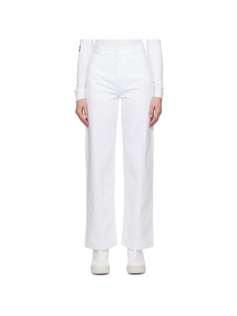 Raf Simons White Workwear Jeans