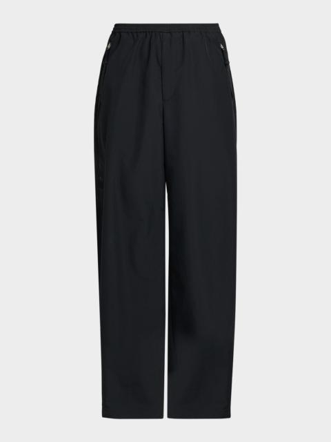 Jil Sander Men's Wide-Leg Pull-On Tech Trousers