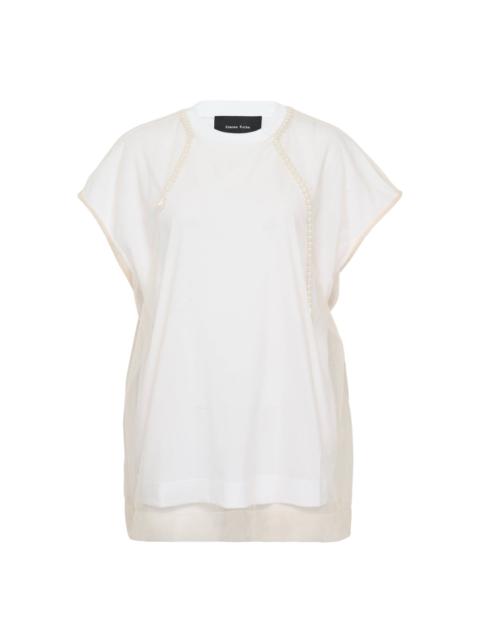 Simone Rocha Layered Liquid Smock T-Shirt