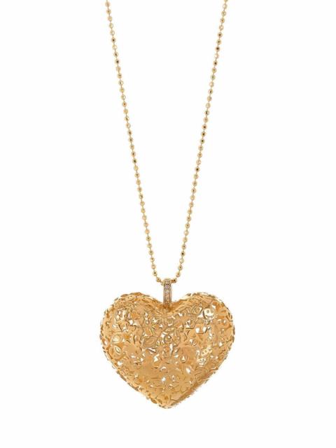SYDNEY EVAN Extra Large Puffy Heart Icon Pendant Necklace