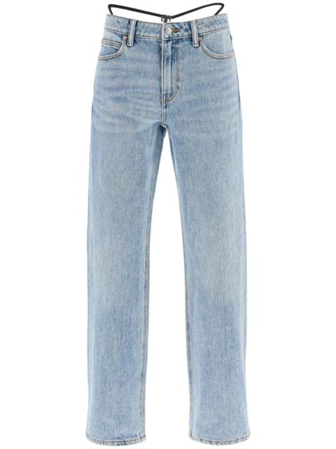 Alexander Wang STRAIGHT JEANS WITH INTEGRATED THONG