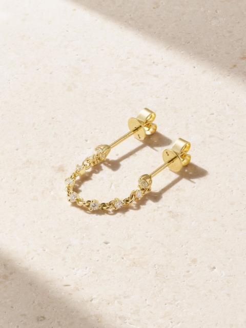 STONE AND STRAND 14-karat gold diamond single earring Gold