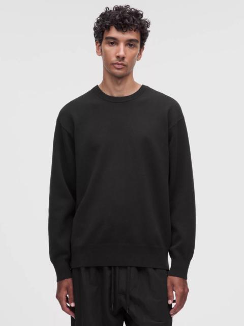 lululemon Cotton-Blend Knit Long-Sleeve Crewneck Sweater