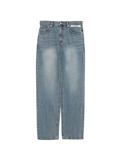 KIMHĒKIM faux-pearl embellished jeans