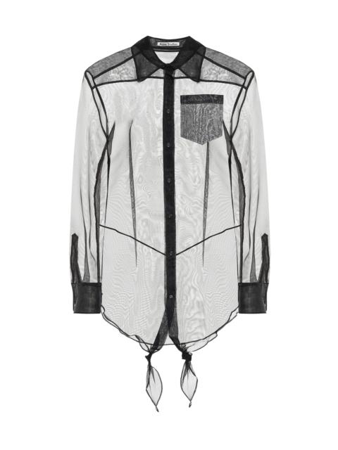 Acne Studios Sheer cotton blouse