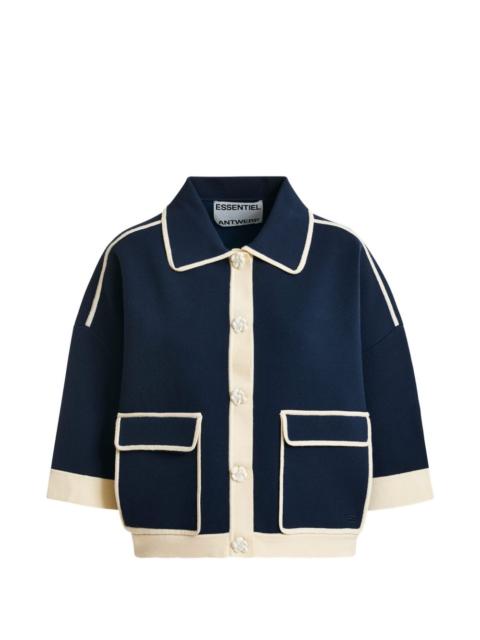 ESSENTIEL ANTWERP contrast-trim cardigan