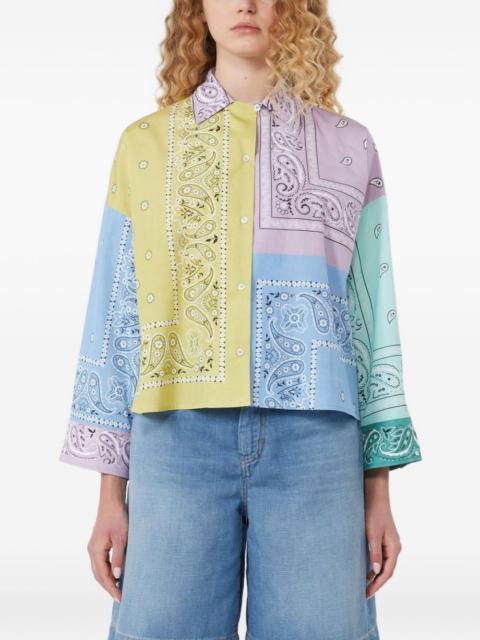WEEKEND Max Mara patchwork bandana-print shirt