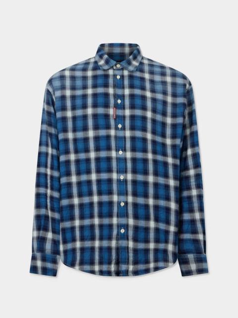 DSQUARED2 CLASSIC CHECK DROPPED SHOULDER SHIRT