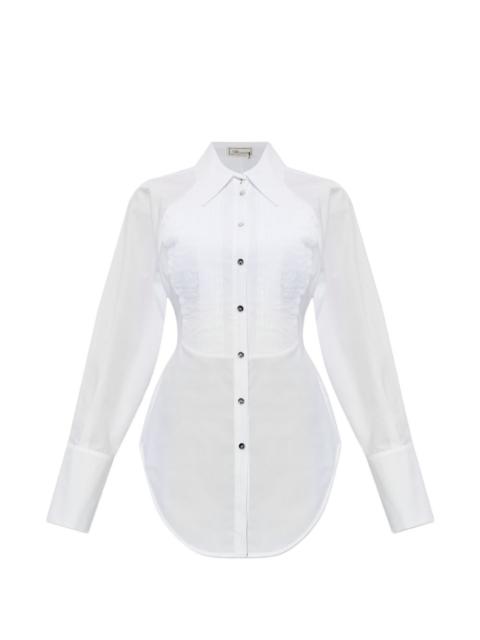 Blumarine pleated button shirt