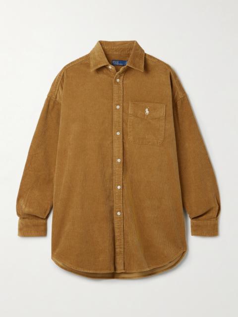 Polo Ralph Lauren Embroidered Cotton-corduroy Shirt