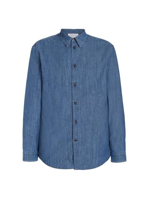 GABRIELA HEARST Quevedo Shirt in Blue Organic Denim