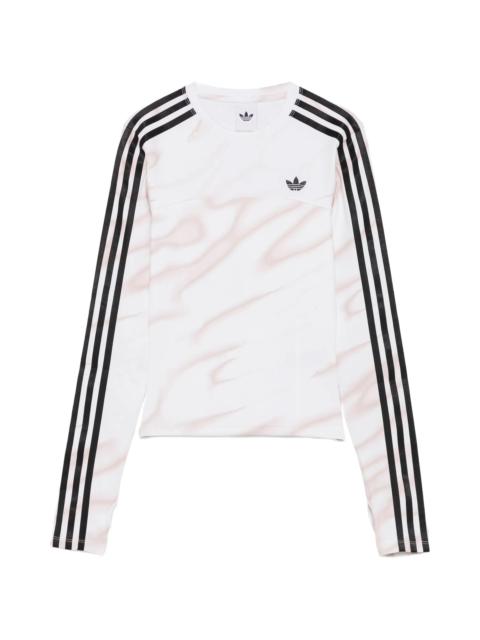 adidas Adidas Abstract-print Thumb-slot T-shirt