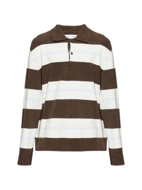 SAMSØE SAMSØE striped buttoned polo shirt