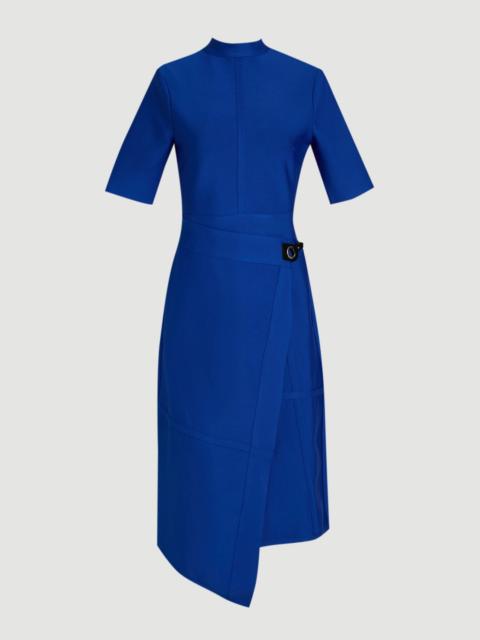 KAREN MILLEN Figure Form Bandage Asymmetric Knit Midi Dress