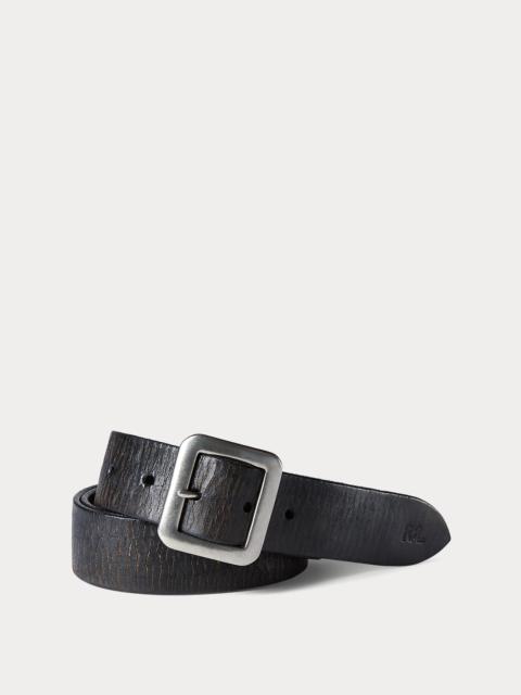 Double RL(RRL) LEATHER RING BELT ダブルアールエル リング