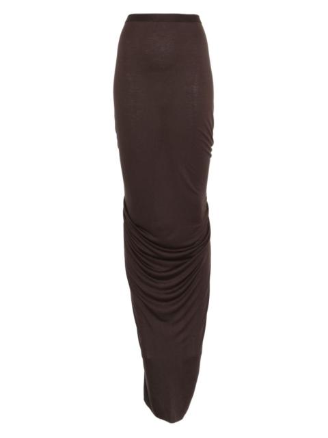 Rick Owens Lilies draped maxi skirt