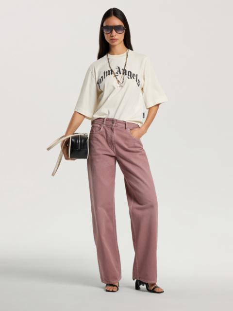 Palm Angels Curved Logo Boxy T-Shirt