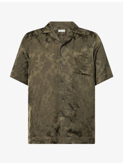 Dries Van Noten Carltone Jacquard Satin Shirt