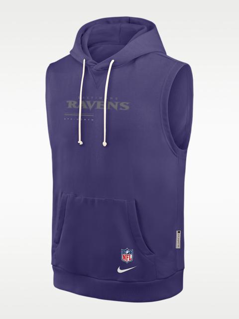 Nike Baltimore Ravens Sideline Men's Nike Dri-FIT NFL Sleeveless Pullover Hoodie
