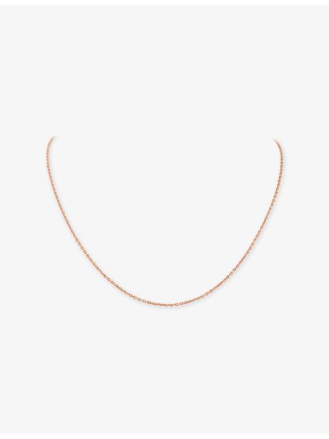 Van Cleef & Arpels Angle Filed Trace Chain 18ct Rose Gold Necklace