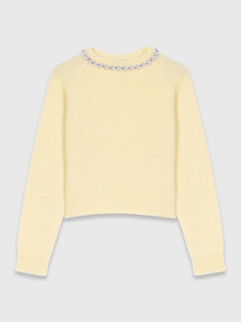maje Removable jewel collar jumper